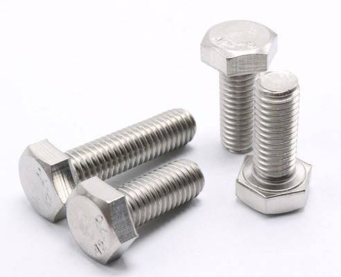 Hardware Stainless Steel Bolts Nuts DIN933 with Plain Zinc and Grade SUS304