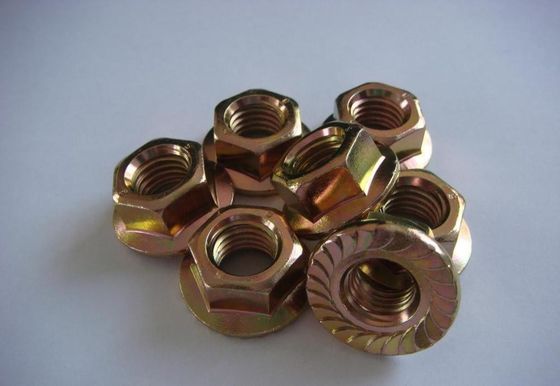 Carbon Steel Galvanized Hex Flange Nut for Heavy Industry according to DIN Standard