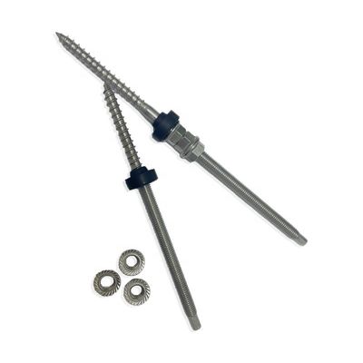 Plain Finish Stainless Steel Solar Roof Mount Hanger Bolt for Strong and Stable Mounting