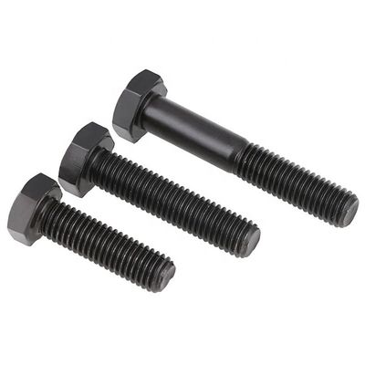Length 20mm-300mm H.D.G Grade 8.8 DIN 933 DIN 931 High Tensile Black Oxide Hex Head Bolts