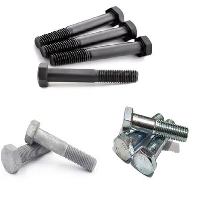 Metric High Strength Bolts DIN 931/933 Hex Bolts And Nuts Zinc 4.8/6.8/8.8/10.9/12.9