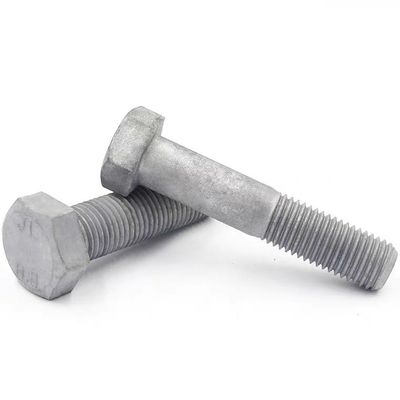 Metric High Strength Bolts DIN 931/933 Hex Bolts And Nuts Zinc 4.8/6.8/8.8/10.9/12.9
