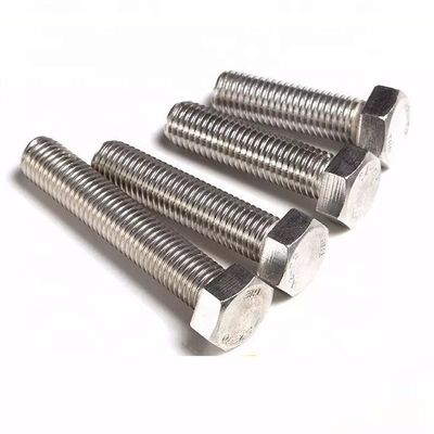 ISO9001 Certified M2-M100 DIN931 DIN933 Hex Head Bolts And Nuts with and Certification