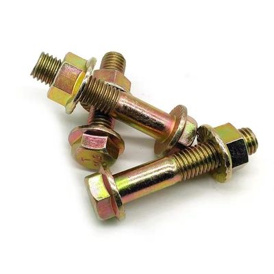 Grade 4.8/8.8/10.9 DIN Standard Hex Head Flange Bolts and Nuts in Black Finish