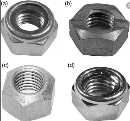 Zinc Yellow-Chromate Plated Finish M8 M10 M12 M16 All Metal Lock Nut for DIN Standard