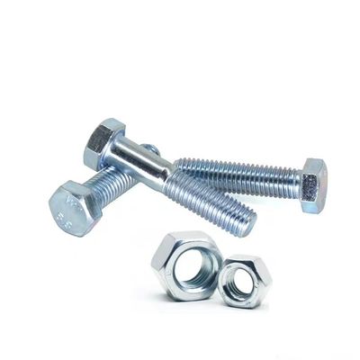 Producing ZP Grade 4.8/8.8/10.9/12.9 Metal DIN933 DIN931 Hex Bolt with ZINC Finish