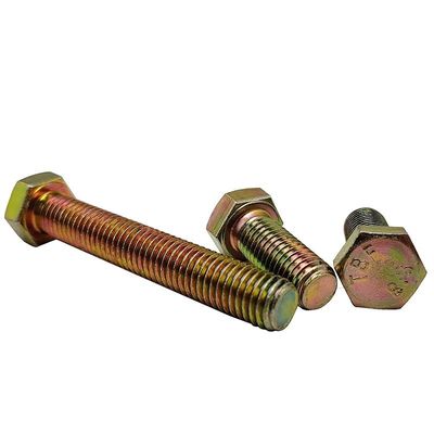 Producing ZP Grade 4.8/8.8/10.9/12.9 Metal DIN933 DIN931 Hex Bolt with ZINC Finish