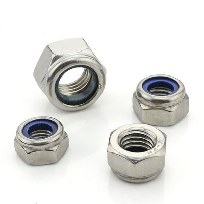 DIN985 DIN982 Galvanized M8 M10 M12 Nylon Insert Lock Nut Metric Black Oxide Finish