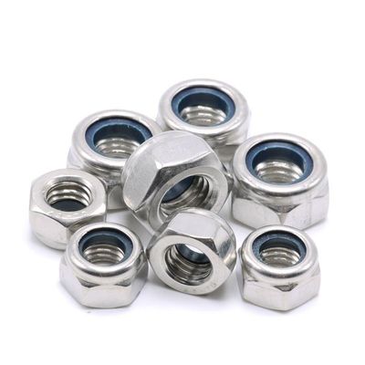 DIN982 Zinc Plated Hex Nylon Insert Lock Nut ISO7040 Grade 4.8/6.8/8.8 for Industry