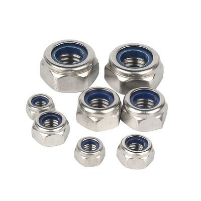 DIN982 Zinc Plated Hex Nylon Insert Lock Nut ISO7040 Grade 4.8/6.8/8.8 for Industry