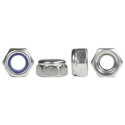 DIN982 Zinc Plated Hex Nylon Insert Lock Nut ISO7040 Grade 4.8/6.8/8.8 for Industry