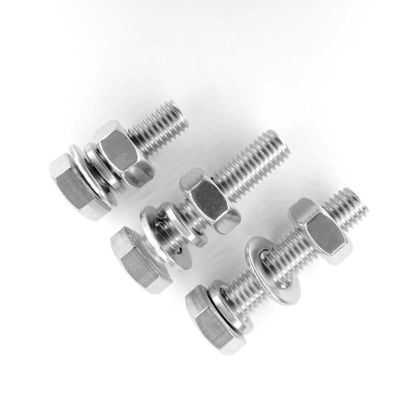 M36 Din933 Din934 Stainless Steel Hex Bolt and Nut Set with White Zinc .Yellow Zinc. HDG