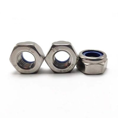 Metric Measurement System Stainless Steel Nylon Insert Lock Nut DIN985 Plain Design