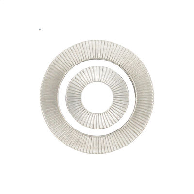 ISO9001 Certified Mengmeng Double Stacked Face Self-locking Gaskets DIN25201 in White