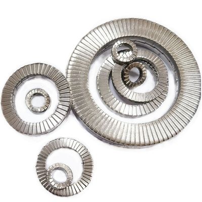 ISO9001 Certified Mengmeng Double Stacked Face Self-locking Gaskets DIN25201 in White
