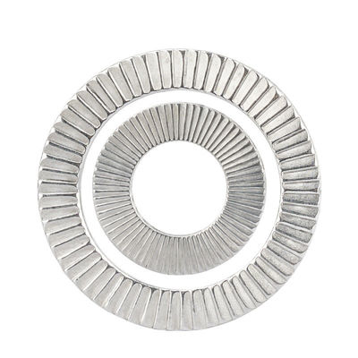 ISO9001 Certified Mengmeng Double Stacked Face Self-locking Gaskets DIN25201 in White