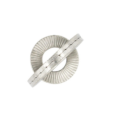 ISO9001 Certified Mengmeng Double Stacked Face Self-locking Gaskets DIN25201 in White