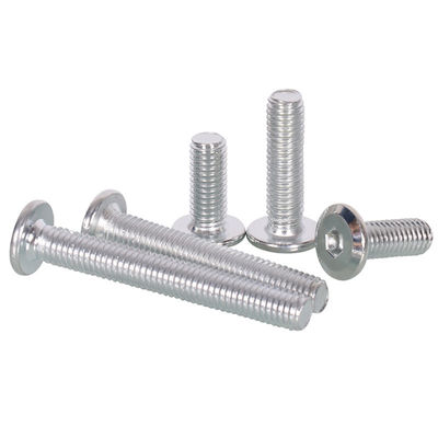 Sample Carbon Steel Zinc Plated DIN7420 Flat Round Head Hexagon Socket Screw for Machine Wood Furniture