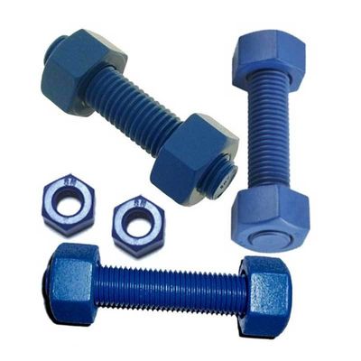 Black Finish Carbon Steel ASTM A193 Gr B7 High Tensile Strength Stud Bar Bolt With A194 2H