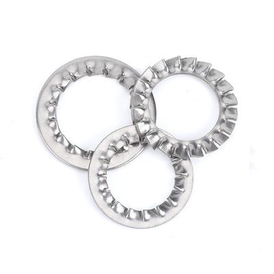 Stainless Steel SS304 Toothed Washer DIN6798A with External Serrated Lock and Plain Finish