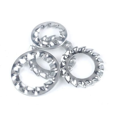 Stainless Steel SS304 Toothed Washer DIN6798A with External Serrated Lock and Plain Finish