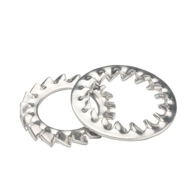 Stainless Steel SS304 Toothed Washer DIN6798A with External Serrated Lock and Plain Finish