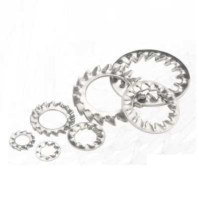 Stainless Steel SS304 Toothed Washer DIN6798A with External Serrated Lock and Plain Finish