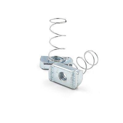 Zinc Plated M6 M8 M10 T Channel Spring Nut for Long Spring Strut in Metric Measurement System