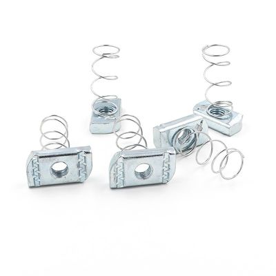 Zinc Plated M6 M8 M10 T Channel Spring Nut for Long Spring Strut in Metric Measurement System
