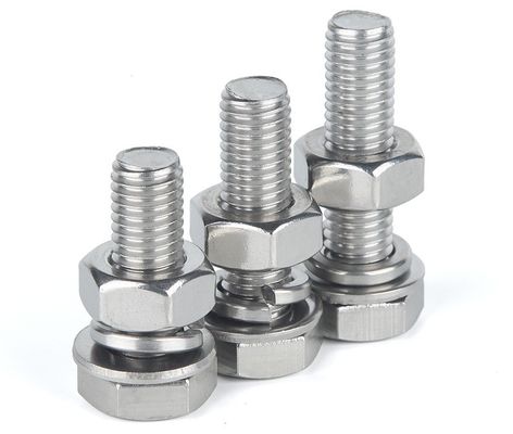 Hardware Stainless Steel Bolts Nuts DIN933 with Plain Zinc and Grade SUS304