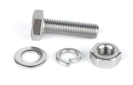 Hardware Stainless Steel Bolts Nuts DIN933 with Plain Zinc and Grade SUS304