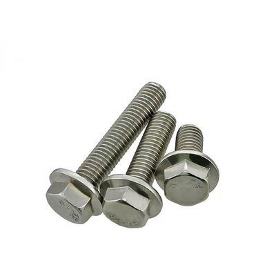 Titanium Hex Flange Bolt Length 3mm-500mm M3-M64 for Oil and Gas Industry