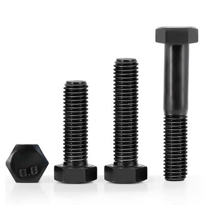 Handan Yateng High Strength Steel Hexagon Head Screws DIN931 for Requested Grade 12.9
