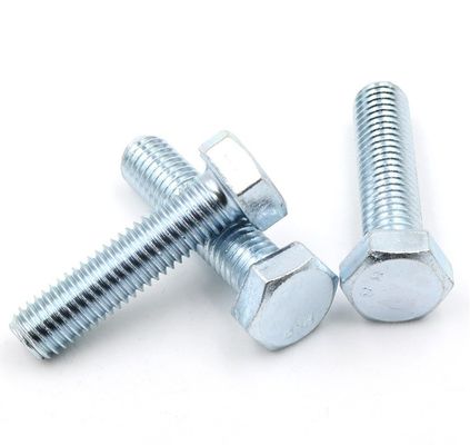 4.8 8.8 10.9 12.9 DIN933 931 Hex Bolt with ZINC Finish and ISO9001 Certification