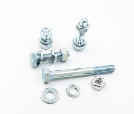 4.8 8.8 10.9 12.9 DIN933 931 Hex Bolt with ZINC Finish and ISO9001 Certification