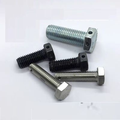 Hex Bolt With Hole For Cotter Pin In The Middle Head Or End M3-M100 DIN ANSI Standard