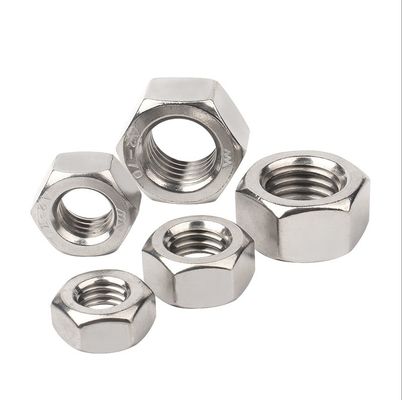 Carbon Steel Hex Head Nut M6 M8 M10 DIN934 for Building Construction Projects