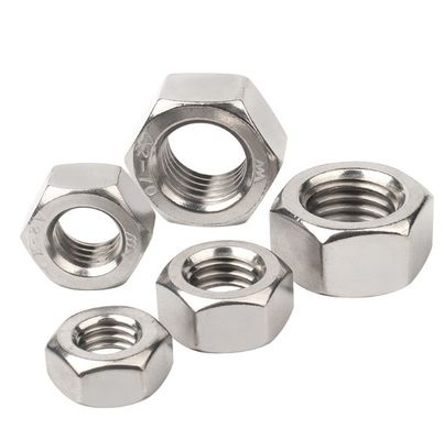 Carbon Steel Hex Head Nut M6 M8 M10 DIN934 for Building Construction Projects