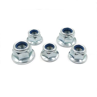 M2-M100 Hex Flange Nylock Nut Direct Supply Best with Zn HDG Black Plain Finish