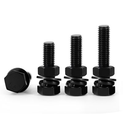 Made High Strength Grade 8.8 Hex Bolt And Nut Washer Heavy Hex Bolt with Black Finish