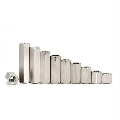 Grade 8.8/ 10.9/ 12.9 Stainless Steel SS201 SS304 SS316 DIN6334 Coupling Hex Long Nut