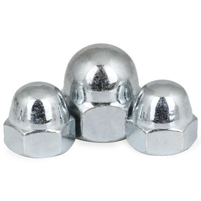 Direct Supply DIN1587 Hex Domed Cap Nuts in Nickel Galvanized White Blue Zinc Plated