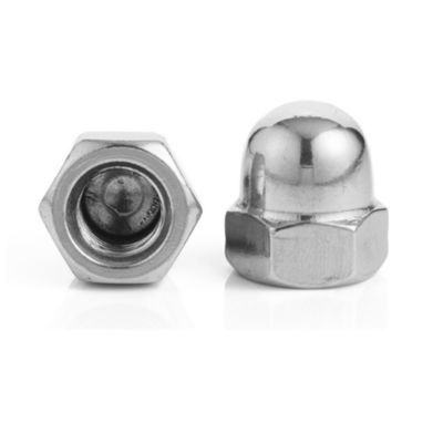 Direct Supply DIN1587 Hex Domed Cap Nuts in Nickel Galvanized White Blue Zinc Plated