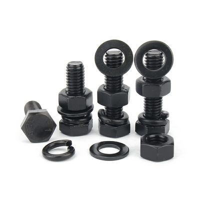 DIN933 Hex Bolt and Nut with Washer All Standard Thread Sizes Customized by Perno Steel