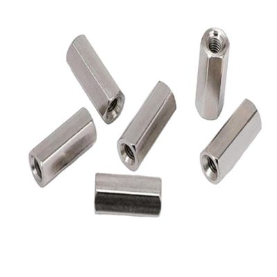 DIN Standard Plain Zinc Galvanized Hexagon Long Nut M5-120 for Connector Nut Connection