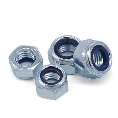 DIN985 Black Locking Galvanized Hex Nut Grade 4.8/6.8/8.8/10.9/12.9 from Fastener