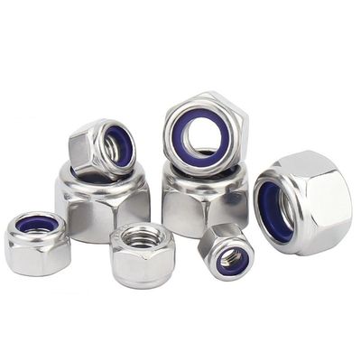 DIN985 Black Locking Galvanized Hex Nut Grade 4.8/6.8/8.8/10.9/12.9 from Fastener