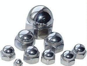 Building M2-M30 Fastener 304 Stainless Steel Hexagon Round Head Nut with Decorative Cover
