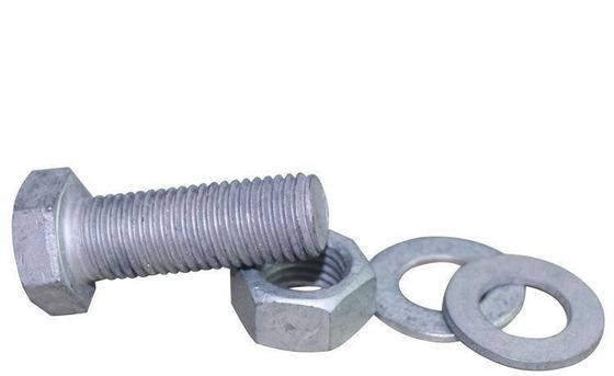 M6-M36 DIN933 Hex Bolt Screws Hex Nut Fasteners with Plain Finish