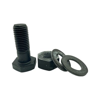 High Precision M9 M10 M38 M42 M50 M72 Black Oxide Carbon Steel Hex Bolts DIN Standard